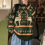ゆったりとしたスラウチなクリスマスセーター